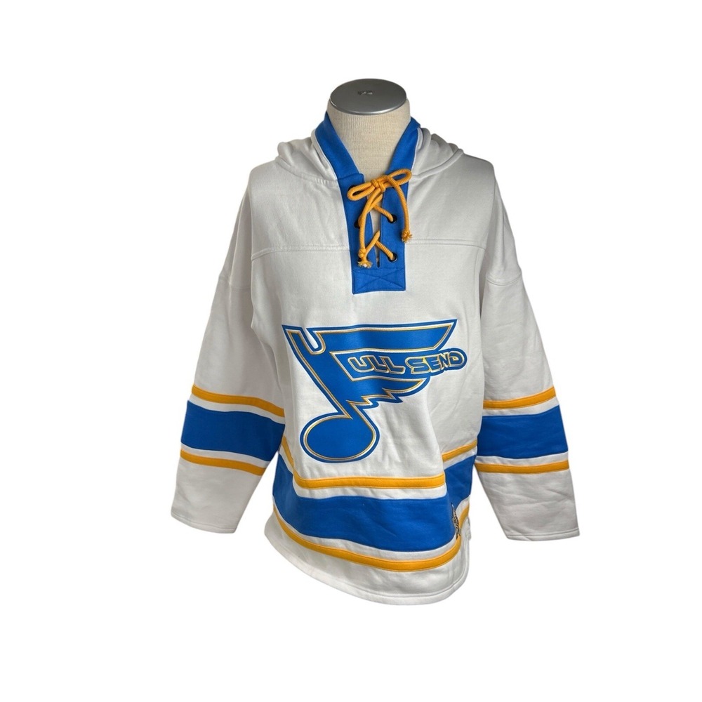 Full Send‎ Mens Hockey Hoodie Medium St Louis Nelk Boys